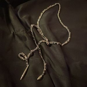 Stella & Dot Zoe Lariat Necklace in Silver